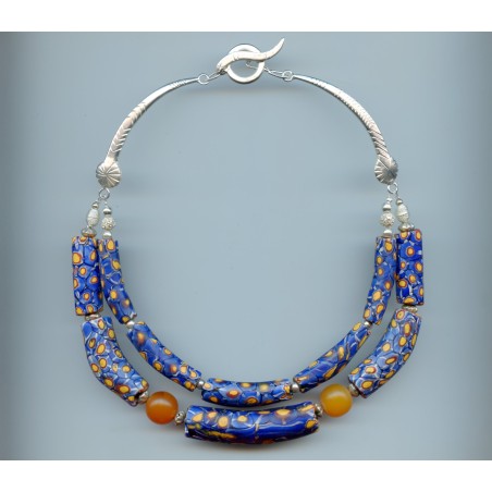Perles "Millefiori" . Venetian Glass Beads.
