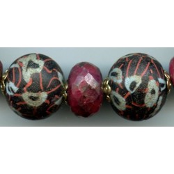 asian2270 - Perles Indonésiennes mosaïquées