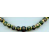 Perles Yeux de Chat vertes. Perles anciennes. Antique or ancient beads