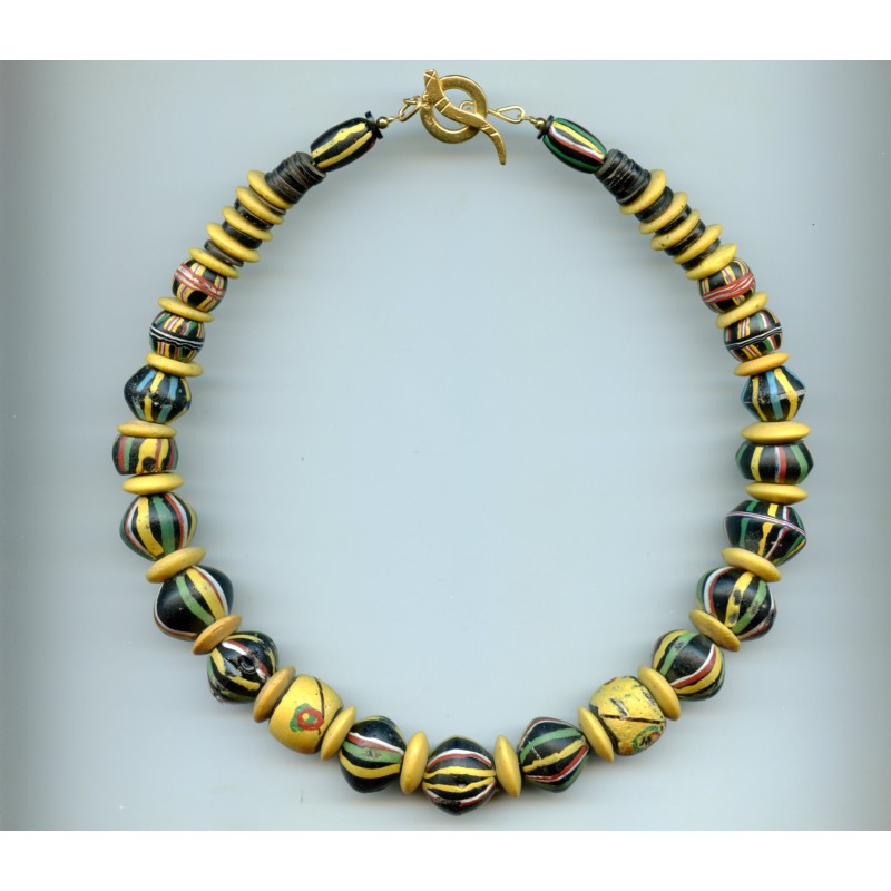 Perles vénitiennes biconiques. Venetian Glass Beads