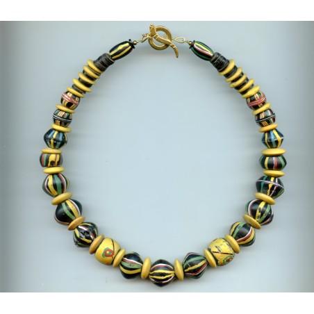 Perles vénitiennes biconiques. Venetian Glass Beads