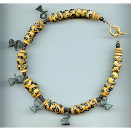 Perles vénitiennes. Poids Akans. Venetian Glass Beads