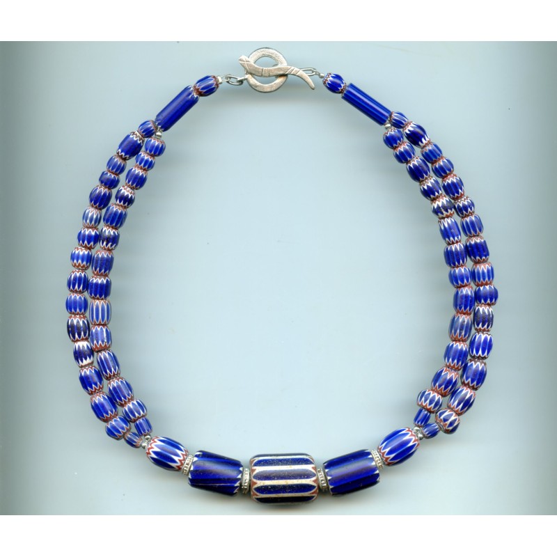 Perles vénitiennes ou Chevron ou "Issafall". Venetian Glass Beads