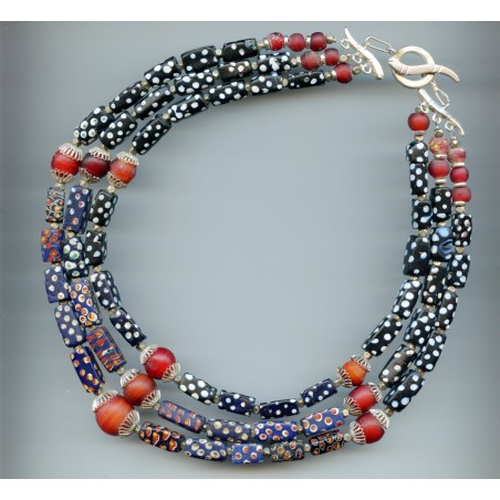 Perles vénitiennes  "Domino". Venetian Glass Beads