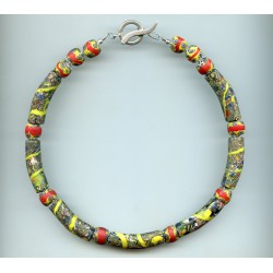 Perles vénitiennes coudées en forme de "Banane". Venetian Glass Beads