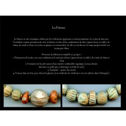 Perles en Faïence Persane ou Egyptienne. Antique or Ancient Beads.