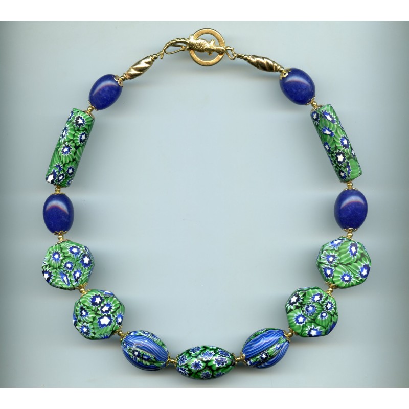 Perles vénitiennes Tabulaires et "Hambalia". Venetian Glass Beads