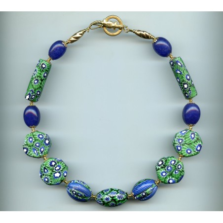 Perles vénitiennes Tabulaires et "Hambalia". Venetian Glass Beads