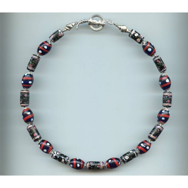 Perles vénitiennes "Fancy".  Venetian Glass Beads