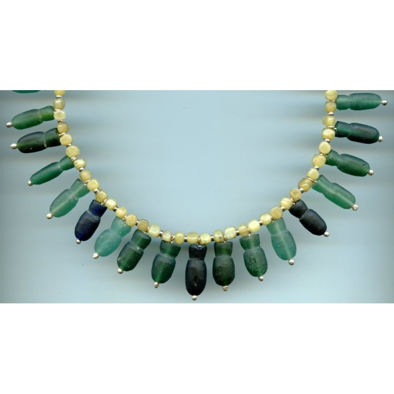 Perles De Verre Vintage Aventurine Millefiori - 25 Perles Plume Fantaisie 17x9,5mm