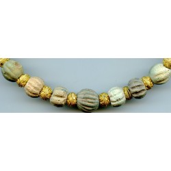 Perles en Faïence Persane. Perles anciennes. Antique or Ancient Beads.