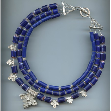 Perles vénitiennes "Chevron". Venetian “Chevron” beads. Venetian beads