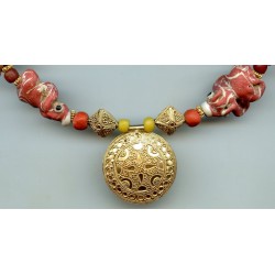 asian2293 - Petits pendentifs en pâte de verre