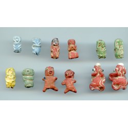 asian2293 - Petits pendentifs en pâte de verre