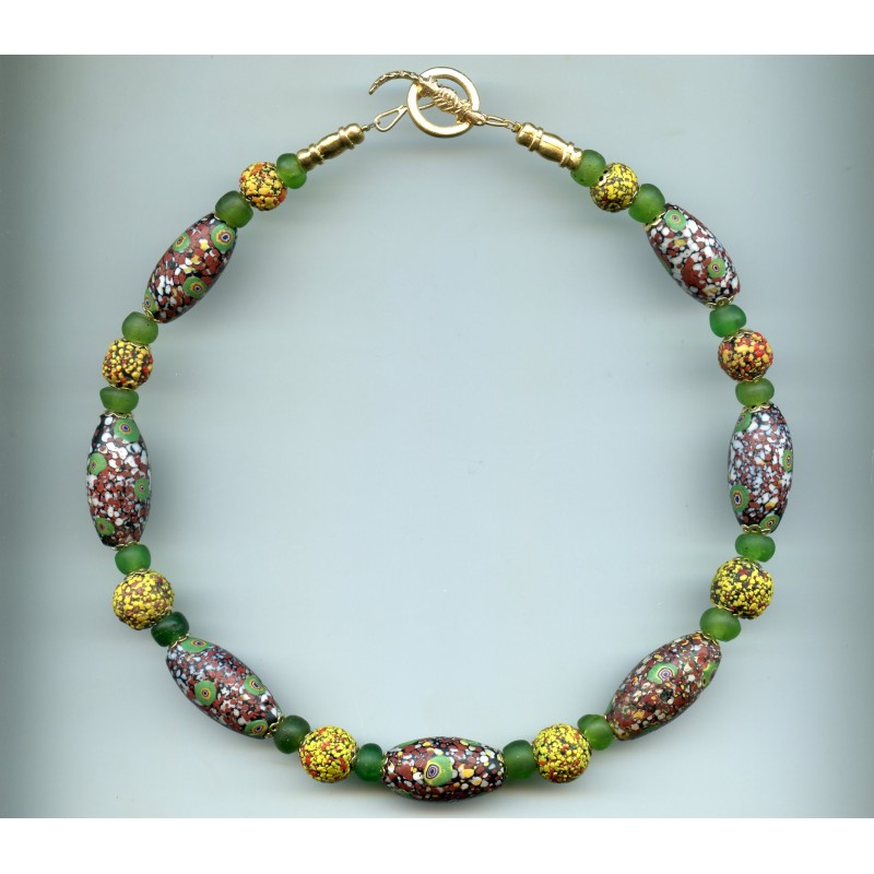 Perles vénitiennes de "Fin De Jour". Venetian Glass Beads