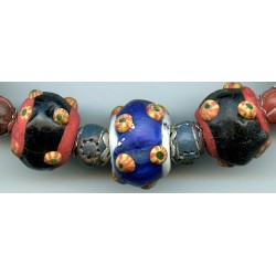 asian2278 - Perles Indonésiennes décorées