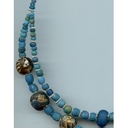 asian2231 - Perles assorties et 2 perles "Visages"