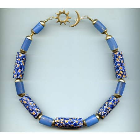 Perles  vénitiennes Millefiori et 'Koli". Venetian Glass Beads