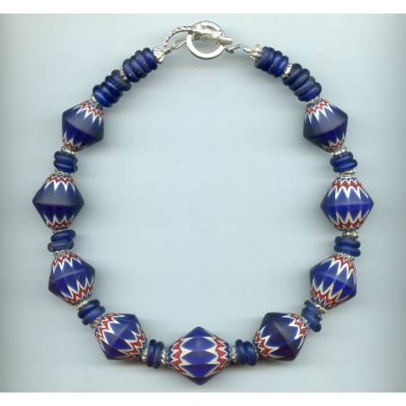 Perles "Chevrons Toupies". Venetian chevron beads
