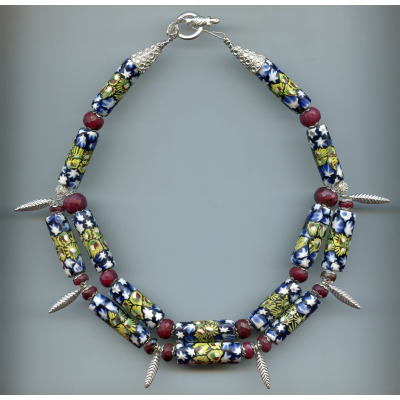 Perles vénitiennes "Millefiori". Venetian beads "Millefiori".