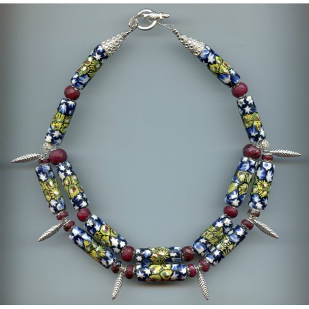 Perles vénitiennes "Millefiori". Venetian beads "Millefiori".