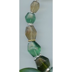 Perles indonésiennes en verre percée