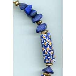 ancie2265 - Perles "Millefiori" et Lapis lazuli