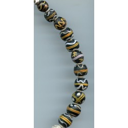 Perles vénitiennes "Fancy".  Venetian Glass Beads