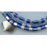 Perles "chevron" des années 1850. "Chevron" beads