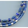 Perles "chevron" des années 1850. "Chevron" beads