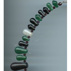 Perles de bohême  des années1850. Bohemian beads