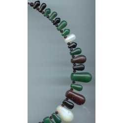 Perles de bohême  des années1850. Bohemian beads