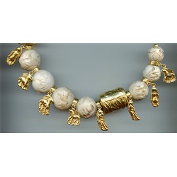 Perles Sceaux En Albâtre Trouvées en Afghanistan.