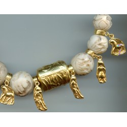 Perles Sceaux En Albâtre Trouvées en Afghanistan.