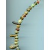 perles en pierre . en amazonite, en jaspe et en serpentine.