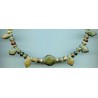 perles en pierre . en amazonite, en jaspe et en serpentine.