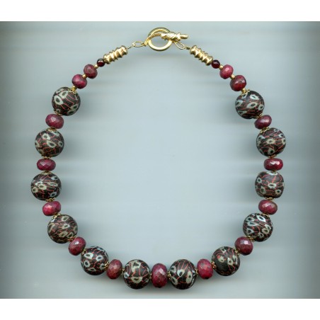 asian2270 - Perles Indonésiennes mosaïquées