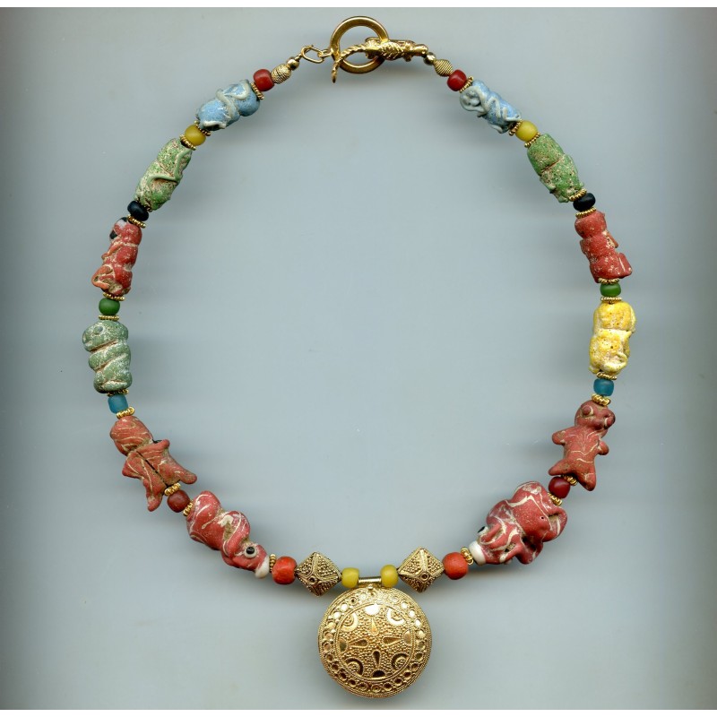 asian2293 - Petits pendentifs en pâte de verre