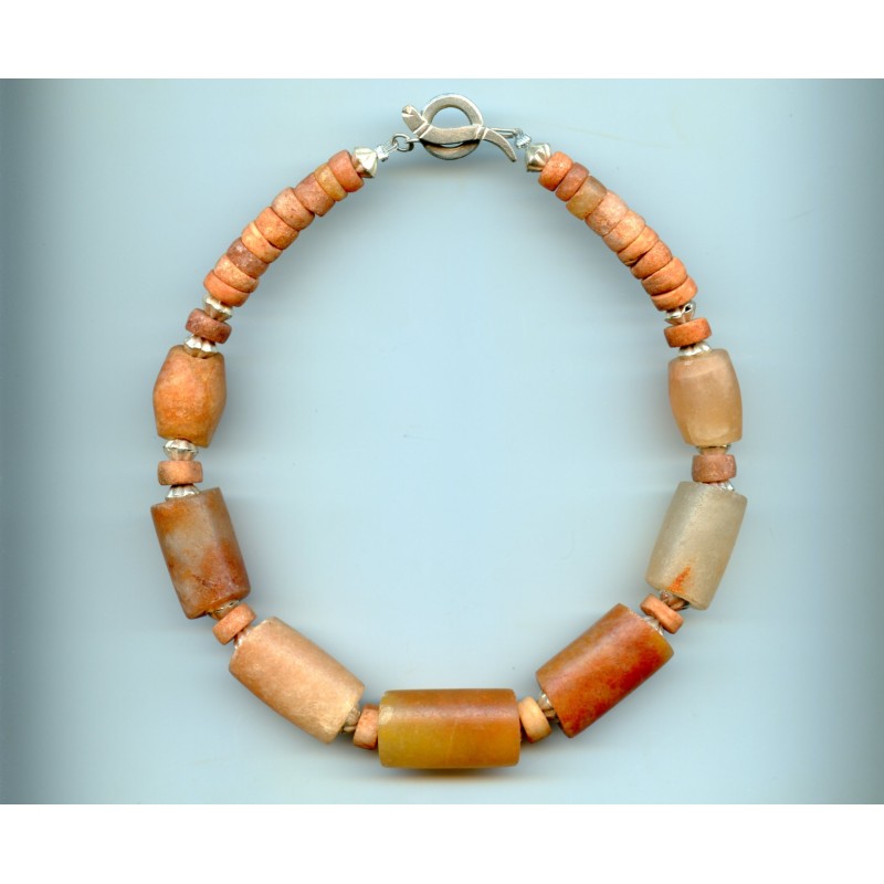 Collier De Perles En Quartz Rose Vintage - Longueur 53 Cm - Neuf Avec étiquettes - Pour Femme