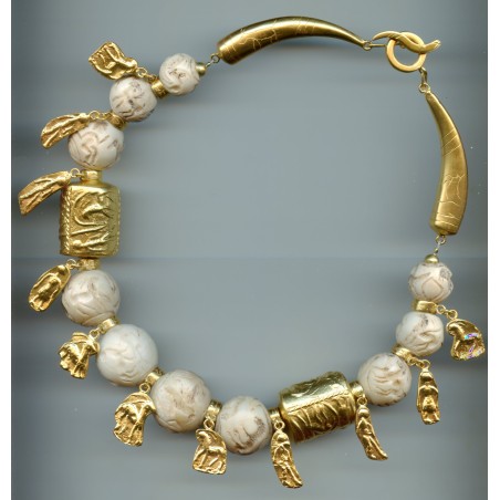 Perles Sceaux En Albâtre Trouvées en Afghanistan.