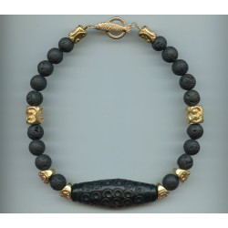 Perle "Dzi Bouddhiste