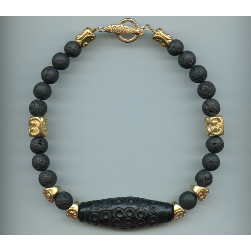 Perle "Dzi Bouddhiste