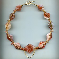 Perles en agate. Agate beads