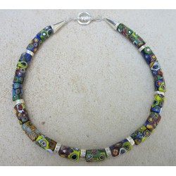 Perles "Millefiori" multi murrines. Venetian Glass Beads