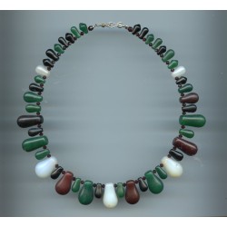 Perles de bohême  des années1850. Bohemian beads