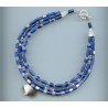 Perles "chevron" des années 1850. "Chevron" beads