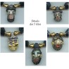 Perles  "têtes". Perles anciennes. Antique or ancient beads.