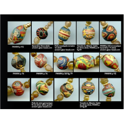 Perles mosaïquées " Millénaires". Ancient beads.