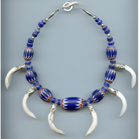 Perles "chevron" vénitiens, "6 couches". Venetian "chevron" beads