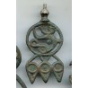 Fusaïoles et pendentif Afghan. Antique or ancient beads